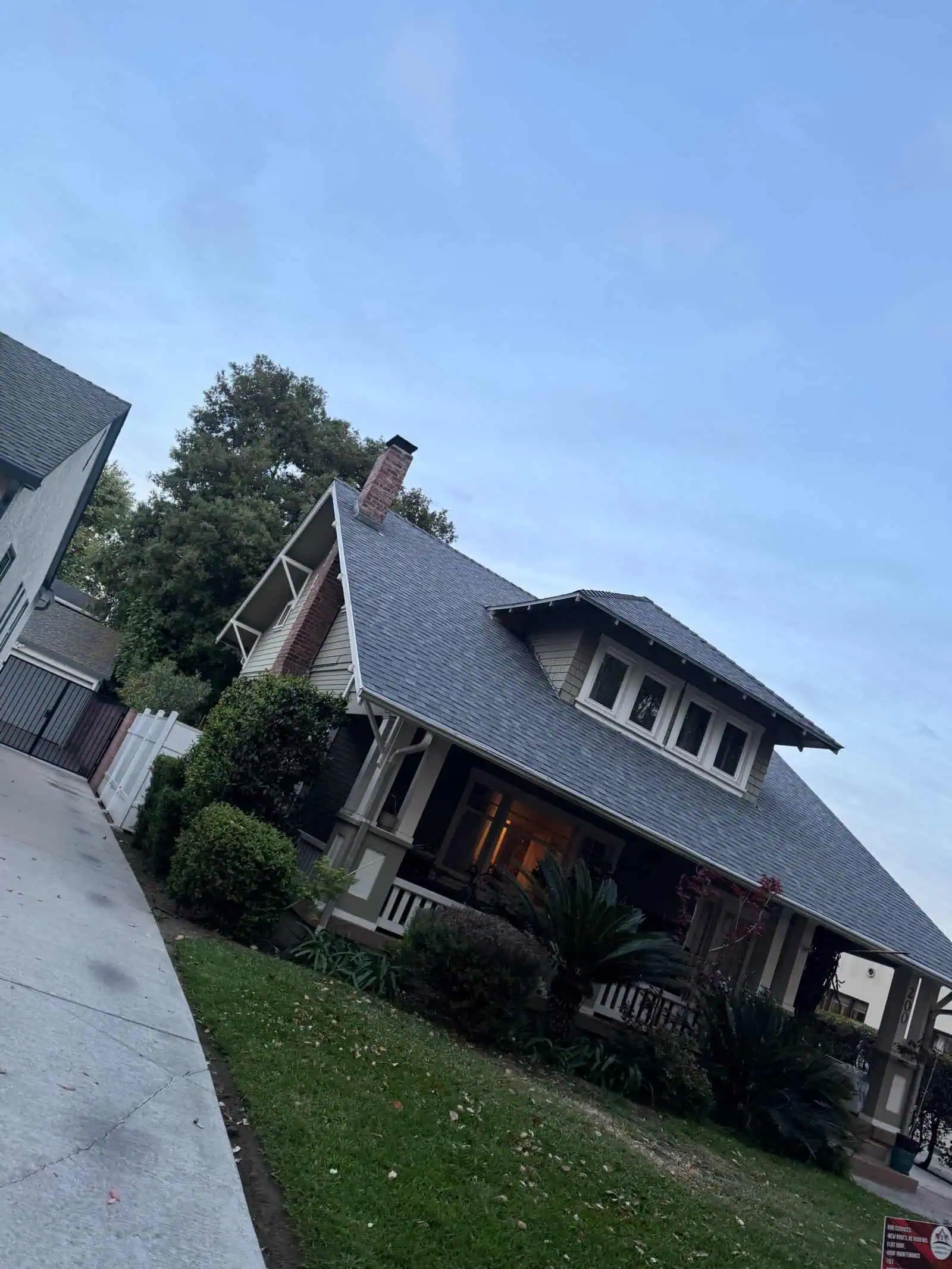 Elegant residential roof with professional installation by D Salvador Roofing.